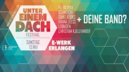 Flyer des Unter einem Dach Festivcals in Erlangen im E-Werk